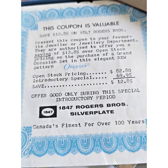 Vintage 1847 Rogers Bros. Silverplate Demitasse Spoon Set(4) original box 1964 - Picture 3 of 13